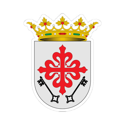 Escudo de Aldea del Rey Ciudad Real (Spain) (Coat of Arms) STICKER Vinyl Kiss-Cut Decal 4 Inch White - The Sticker Space