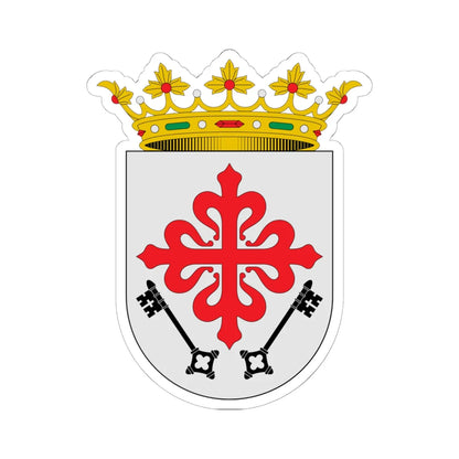 Escudo de Aldea del Rey Ciudad Real (Spain) (Coat of Arms) STICKER Vinyl Kiss-Cut Decal 6 Inch White - The Sticker Space