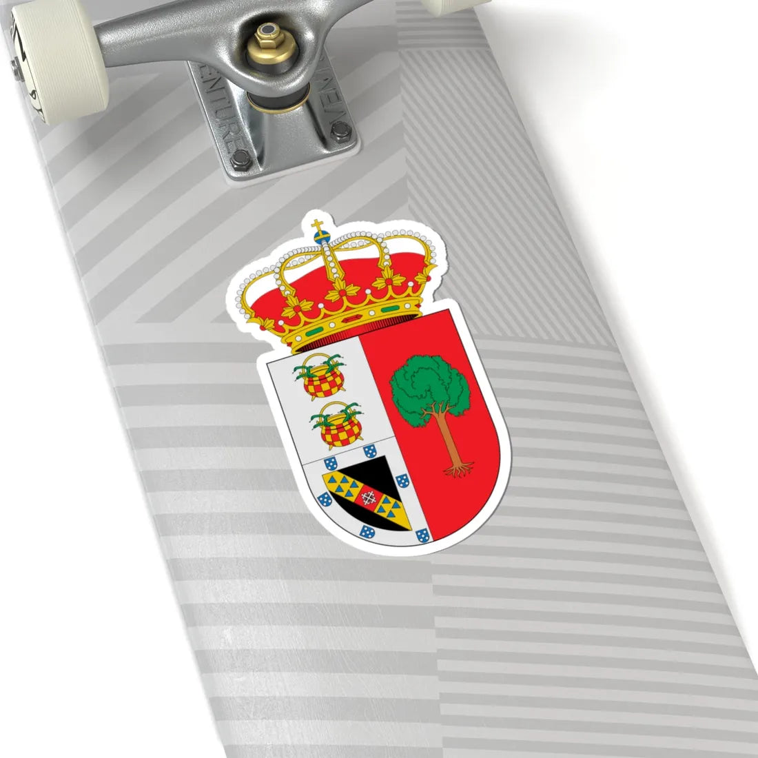 Escudo de Aldea en Cabo Toledo (Spain) (Coat of Arms) STICKER Vinyl Kiss-Cut Decal - The Sticker Space