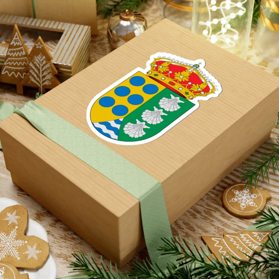 Escudo de Aldeadávila de la Ribera (Spain) (Coat of Arms) STICKER Vinyl Kiss-Cut Decal - The Sticker Space