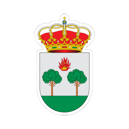 Escudo de Aldeamayor de San Martín Valladolid (Spain) (Coat of Arms) STICKER Vinyl Kiss-Cut Decal 6 Inch White - The Sticker Space
