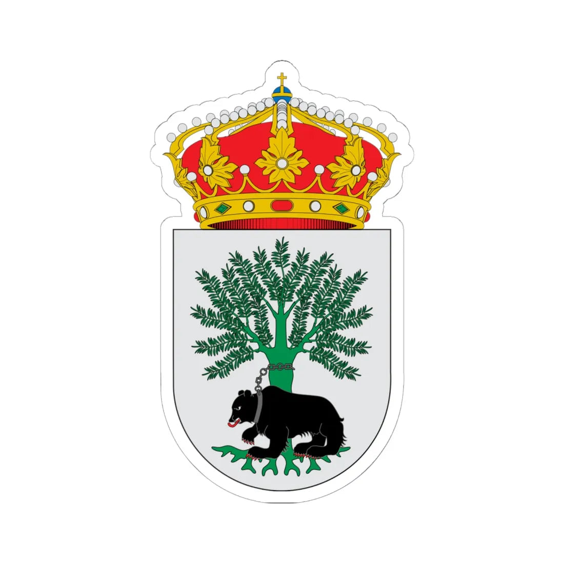 Escudo de Aldeanueva de Ebro (Spain) (Coat of Arms) STICKER Vinyl Kiss-Cut Decal - The Sticker Space