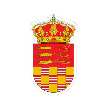 Escudo de Aldearrubia (Spain) (Coat of Arms) STICKER Vinyl Kiss-Cut Decal 4 Inch White - The Sticker Space