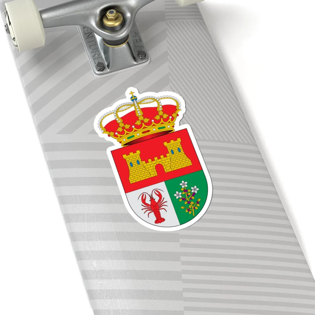 Escudo de Aldeasoña Segovia (Spain) (Coat of Arms) STICKER Vinyl Kiss-Cut Decal - The Sticker Space