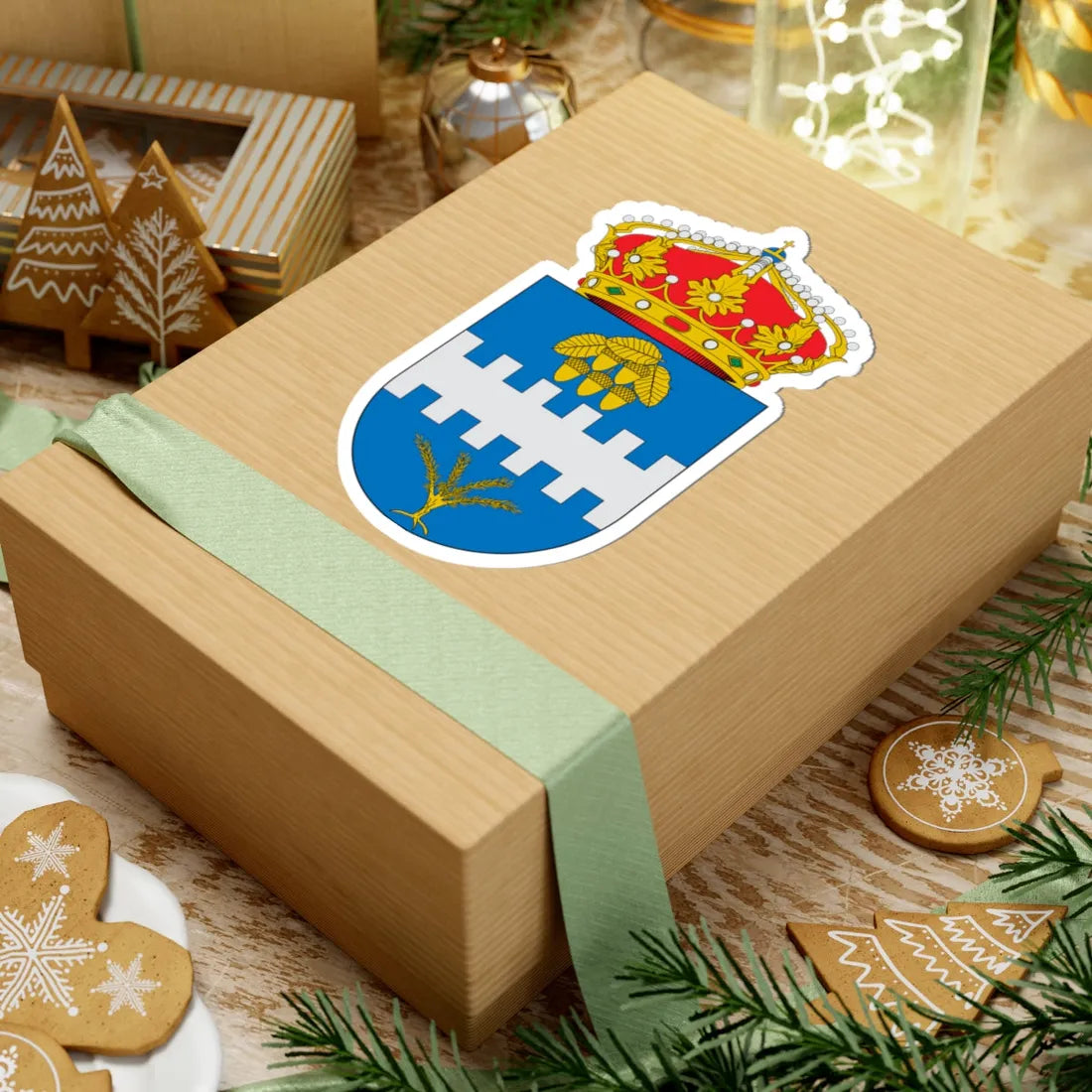 Escudo de Aldehuela de Liestos (Spain) (Coat of Arms) STICKER Vinyl Kiss-Cut Decal - The Sticker Space
