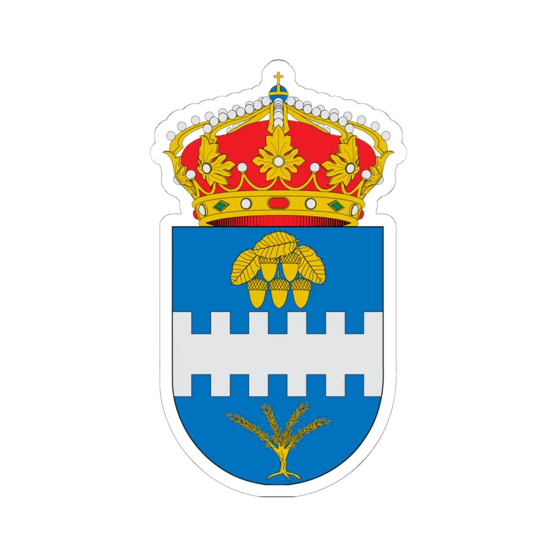 Escudo de Aldehuela de Liestos (Spain) (Coat of Arms) STICKER Vinyl Kiss-Cut Decal - The Sticker Space