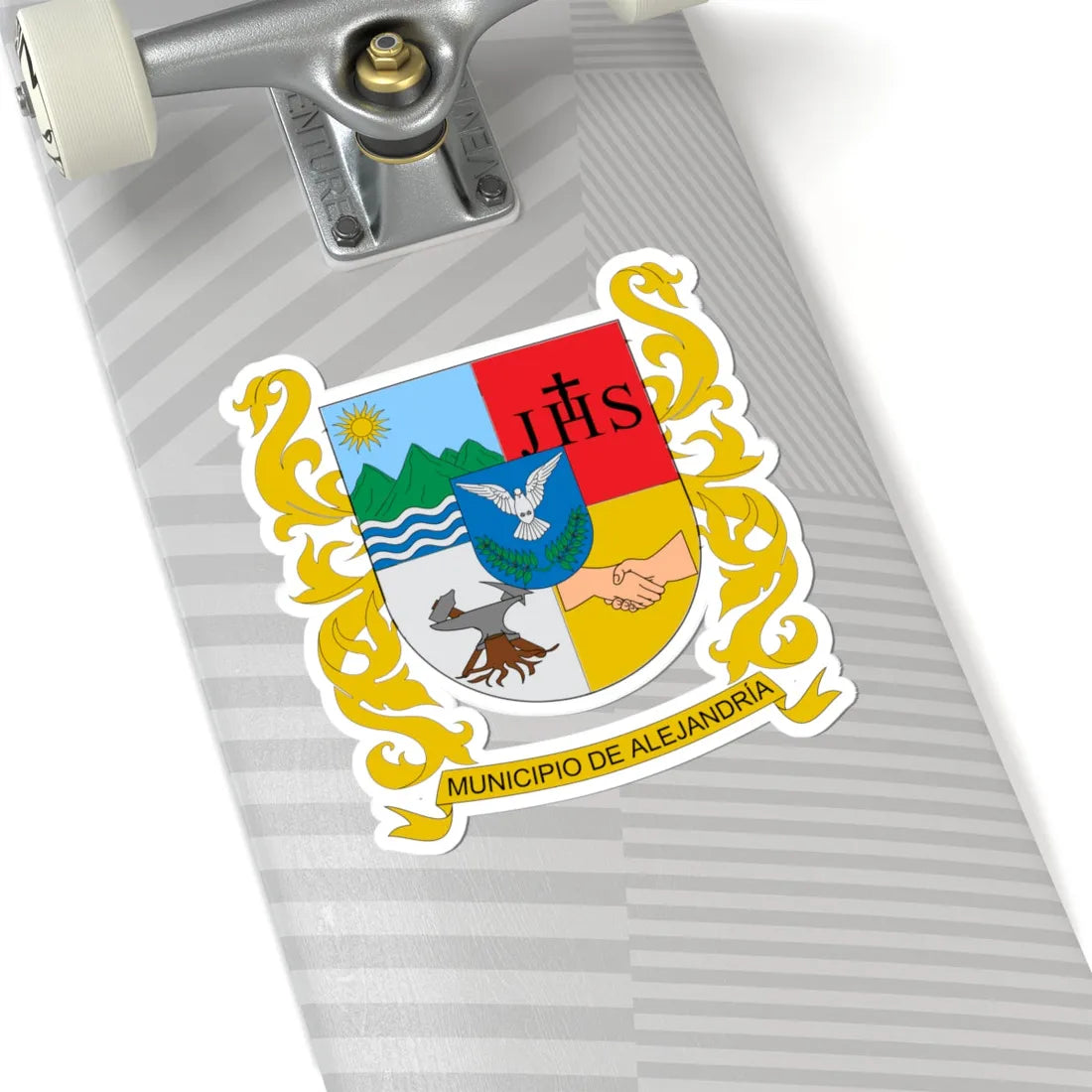 Escudo de Alejandría Antioquia (Colombia) (Coat of Arms) STICKER Vinyl Kiss-Cut Decal - The Sticker Space