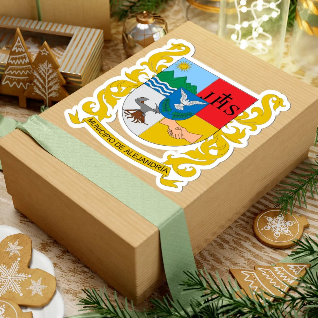 Escudo de Alejandría Antioquia (Colombia) (Coat of Arms) STICKER Vinyl Kiss-Cut Decal - The Sticker Space