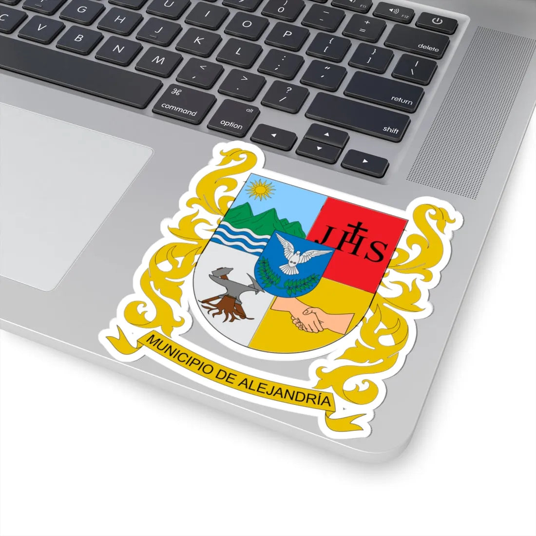 Escudo de Alejandría Antioquia (Colombia) (Coat of Arms) STICKER Vinyl Kiss-Cut Decal - The Sticker Space