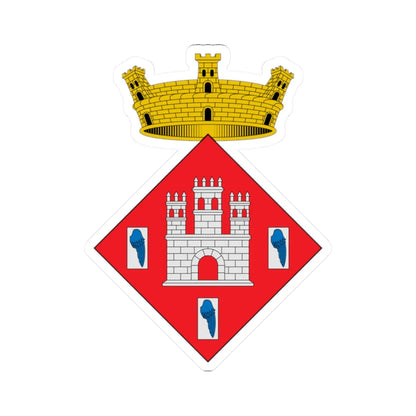 Escudo de Alfara Tarragona 2 (Spain) (Coat of Arms) STICKER Vinyl Kiss-Cut Decal 2 Inch White - The Sticker Space