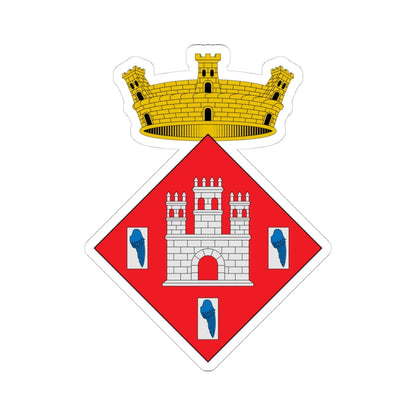 Escudo de Alfara Tarragona 2 (Spain) (Coat of Arms) STICKER Vinyl Kiss-Cut Decal 4 Inch White - The Sticker Space