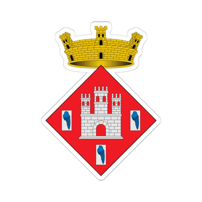 Escudo de Alfara Tarragona 2 (Spain) (Coat of Arms) STICKER Vinyl Kiss-Cut Decal 6 Inch White - The Sticker Space