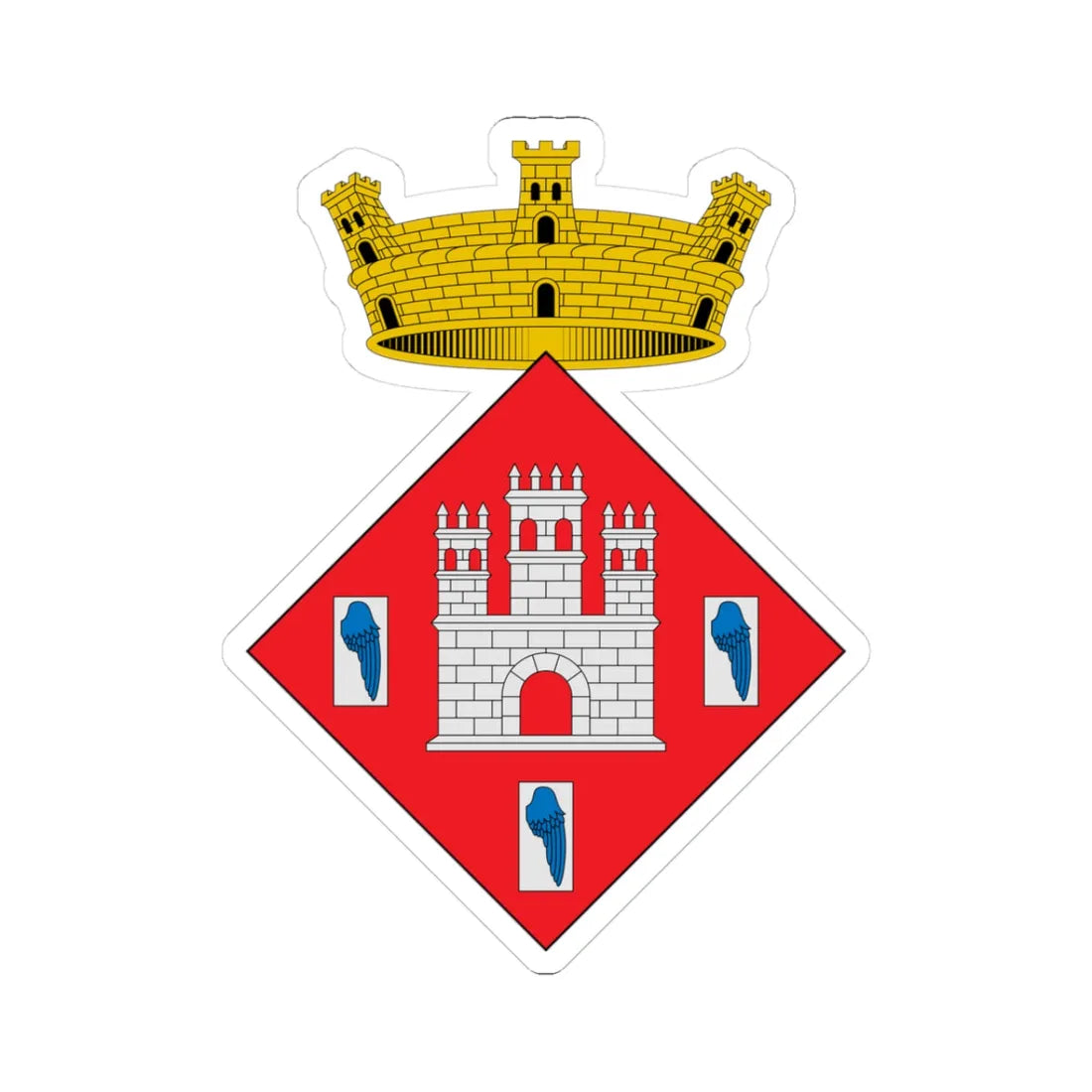 Escudo de Alfara Tarragona 2 (Spain) (Coat of Arms) STICKER Vinyl Kiss-Cut Decal - The Sticker Space