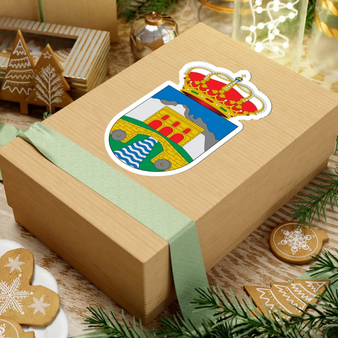 Escudo de Alfarnate Málaga (Spain) (Coat of Arms) STICKER Vinyl Kiss-Cut Decal - The Sticker Space