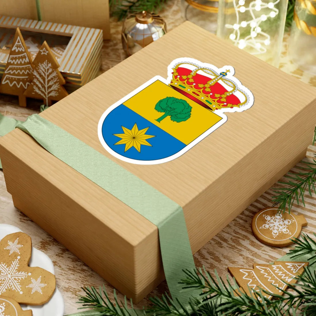Escudo de Alfoz de Lloredo Cantabria 2 (Spain) (Coat of Arms) STICKER Vinyl Kiss-Cut Decal - The Sticker Space