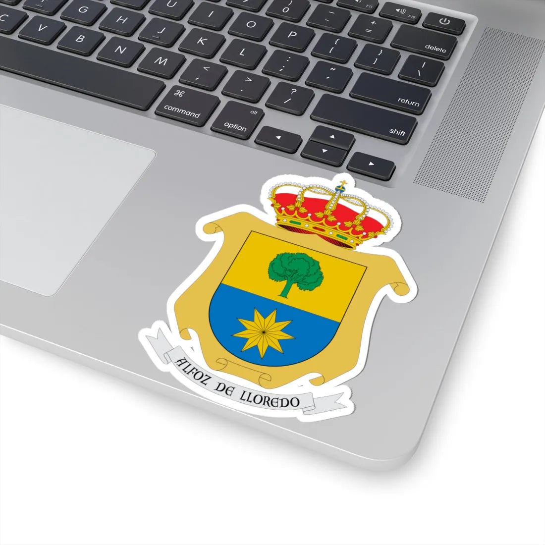 Escudo de Alfoz de Lloredo Cantabria (Spain) (Coat of Arms) STICKER Vinyl Kiss-Cut Decal - The Sticker Space
