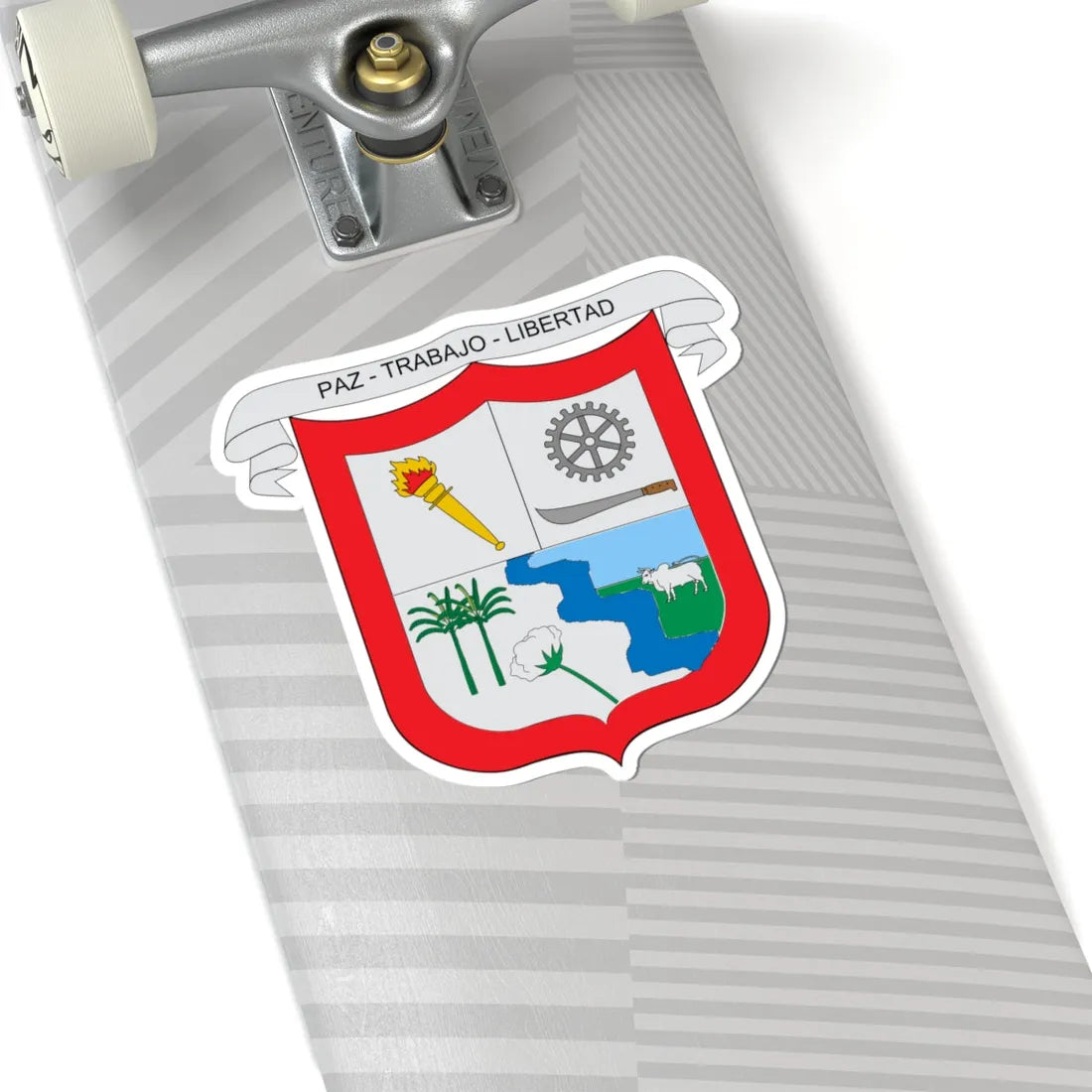 Escudo de Algarrobo Magdalena (Colombia) (Coat of Arms) STICKER Vinyl Kiss-Cut Decal - The Sticker Space