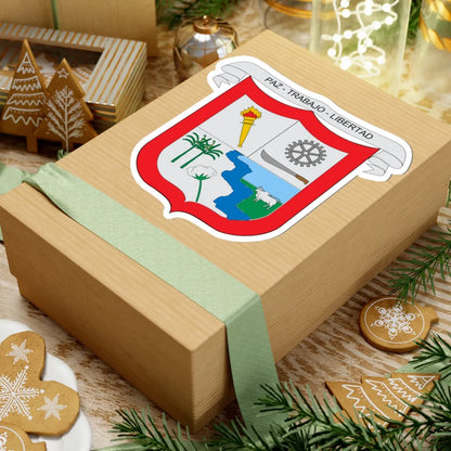 Escudo de Algarrobo Magdalena (Colombia) (Coat of Arms) STICKER Vinyl Kiss-Cut Decal - The Sticker Space