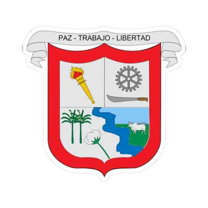 Escudo de Algarrobo Magdalena (Colombia) (Coat of Arms) STICKER Vinyl Kiss-Cut Decal - The Sticker Space