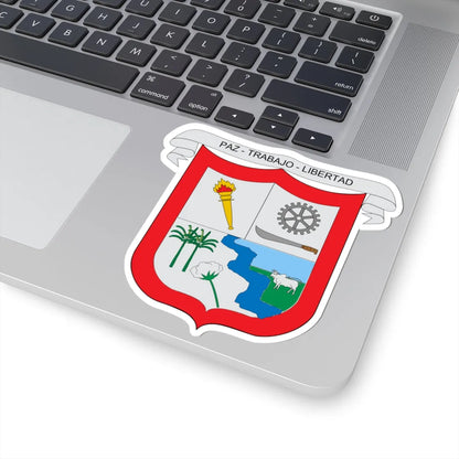Escudo de Algarrobo Magdalena (Colombia) (Coat of Arms) STICKER Vinyl Kiss-Cut Decal - The Sticker Space