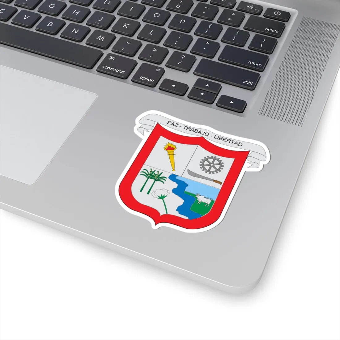 Escudo de Algarrobo Magdalena (Colombia) (Coat of Arms) STICKER Vinyl Kiss-Cut Decal - The Sticker Space