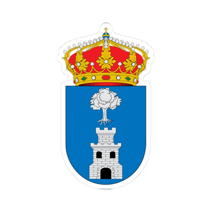 Escudo de Algarrobo Málaga (Spain) (Coat of Arms) STICKER Vinyl Kiss-Cut Decal 3 Inch White - The Sticker Space