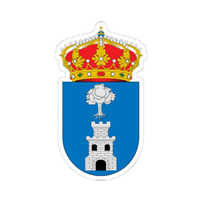 Escudo de Algarrobo Málaga (Spain) (Coat of Arms) STICKER Vinyl Kiss-Cut Decal 6 Inch White - The Sticker Space