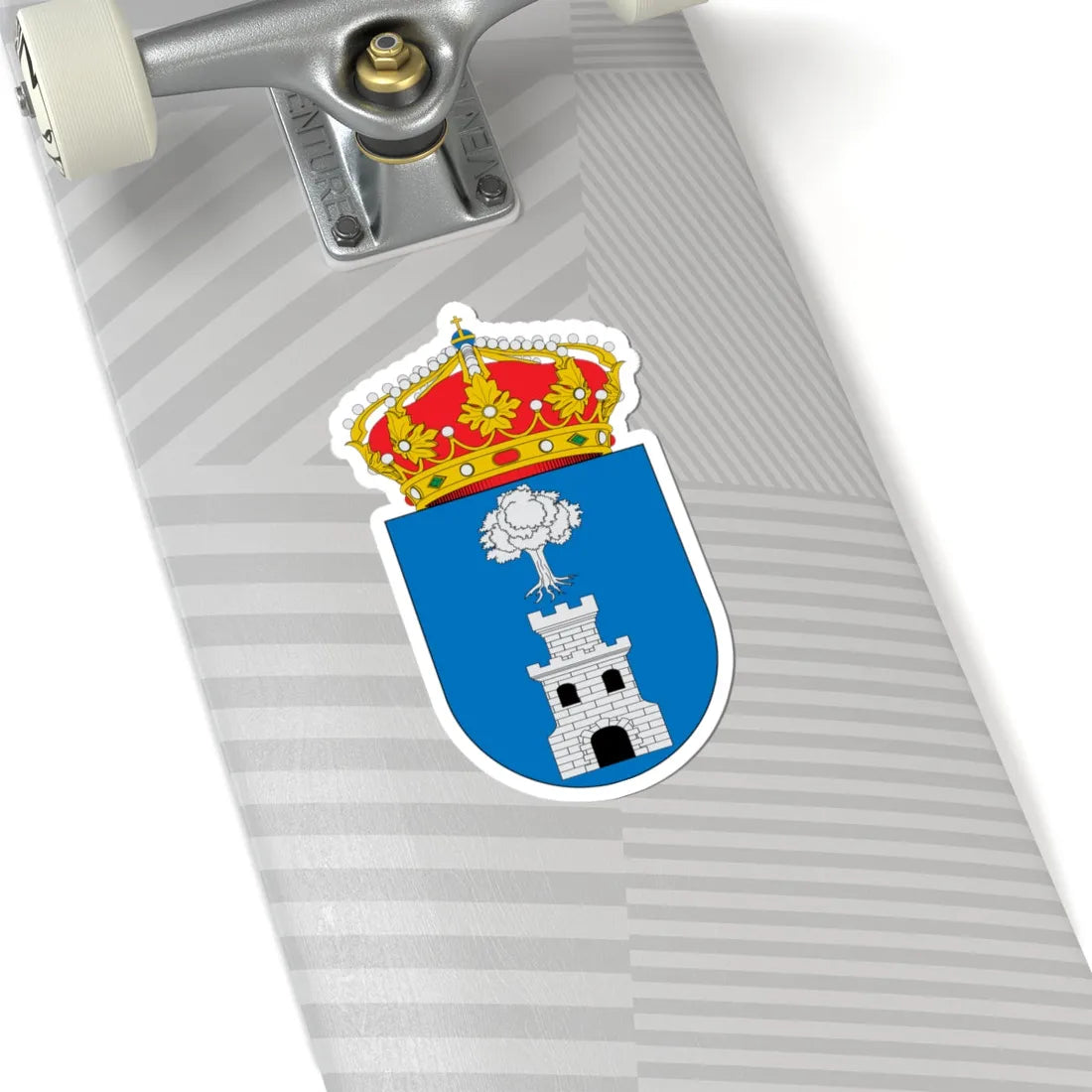 Escudo de Algarrobo Málaga (Spain) (Coat of Arms) STICKER Vinyl Kiss-Cut Decal - The Sticker Space