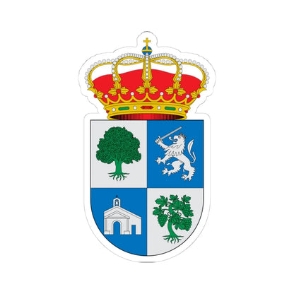 Escudo de Algatocín Málaga (Spain) (Coat of Arms) STICKER Vinyl Kiss-Cut Decal 4 Inch White - The Sticker Space