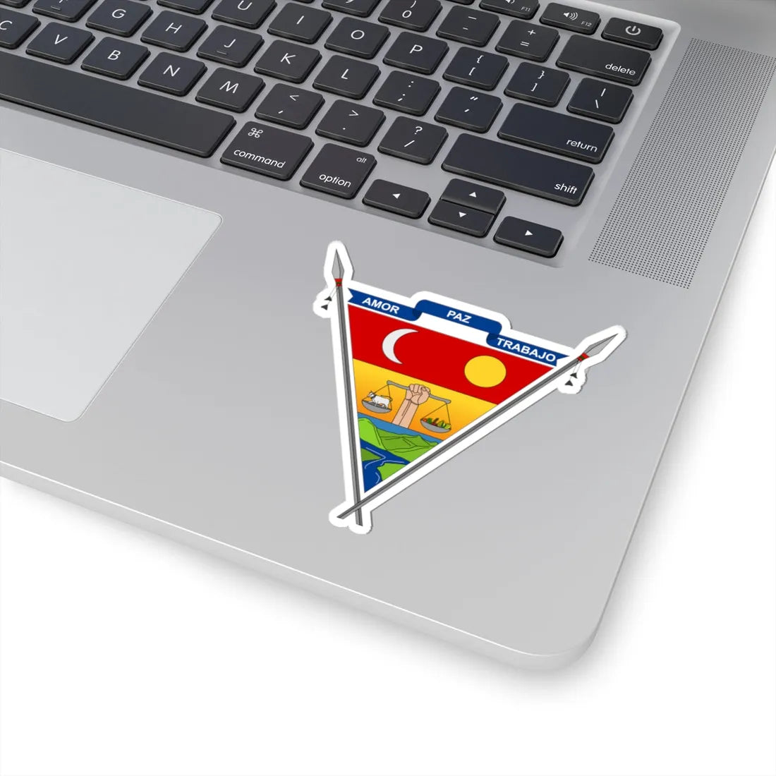 Escudo de Algeciras - Huila (Colombia) (Coat of Arms) STICKER Vinyl Kiss-Cut Decal - The Sticker Space