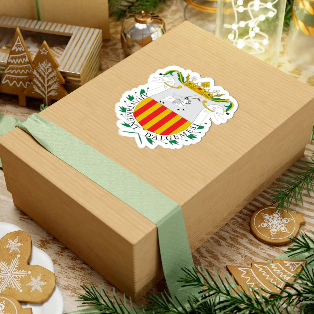 Escudo de Algemesi-Valencia (Spain) (Coat of Arms) STICKER Vinyl Kiss-Cut Decal - The Sticker Space