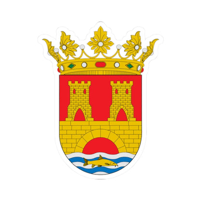 Escudo de Alhama de Aragón (Spain) (Coat of Arms) STICKER Vinyl Kiss-Cut Decal 2 Inch White - The Sticker Space