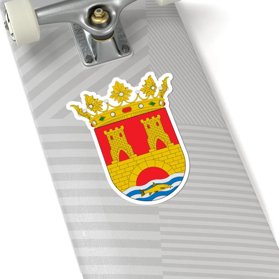 Escudo de Alhama de Aragón (Spain) (Coat of Arms) STICKER Vinyl Kiss-Cut Decal - The Sticker Space