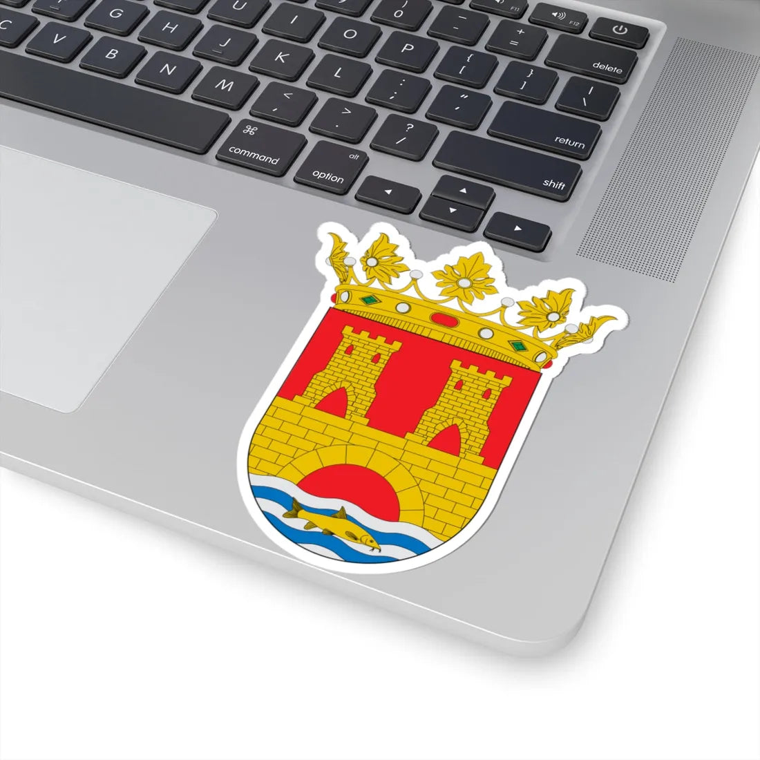 Escudo de Alhama de Aragón (Spain) (Coat of Arms) STICKER Vinyl Kiss-Cut Decal - The Sticker Space