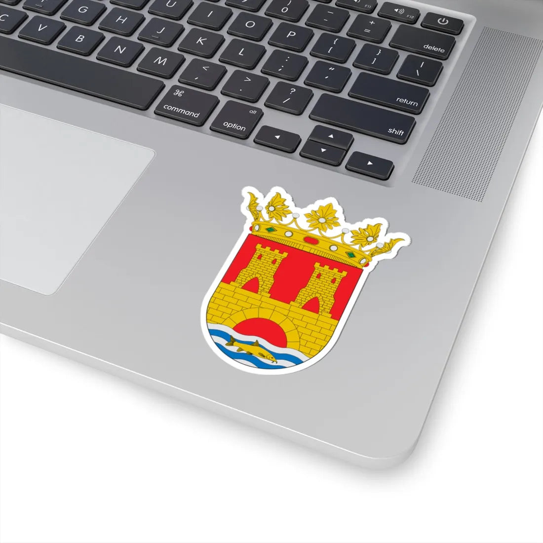 Escudo de Alhama de Aragón (Spain) (Coat of Arms) STICKER Vinyl Kiss-Cut Decal - The Sticker Space
