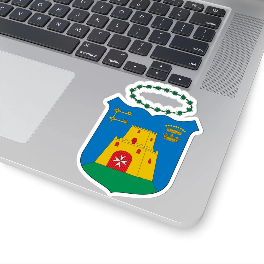 Escudo de Aliaga (Spain) (Coat of Arms) STICKER Vinyl Kiss-Cut Decal - The Sticker Space