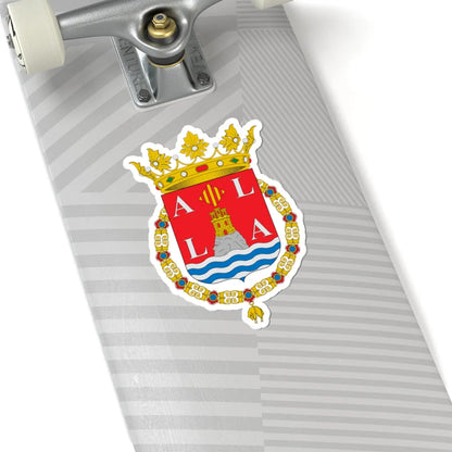 Escudo de Alicante corona abierta (Spain) (Coat of Arms) STICKER Vinyl Kiss-Cut Decal - The Sticker Space
