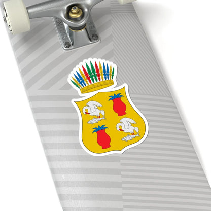 Escudo de armas de Cuitzeo del Porvenir Michoacán México (Mexico) (Coat of Arms) STICKER Vinyl Kiss-Cut Decal - The Sticker Space