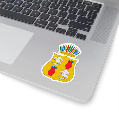 Escudo de armas de Cuitzeo del Porvenir Michoacán México (Mexico) (Coat of Arms) STICKER Vinyl Kiss-Cut Decal - The Sticker Space