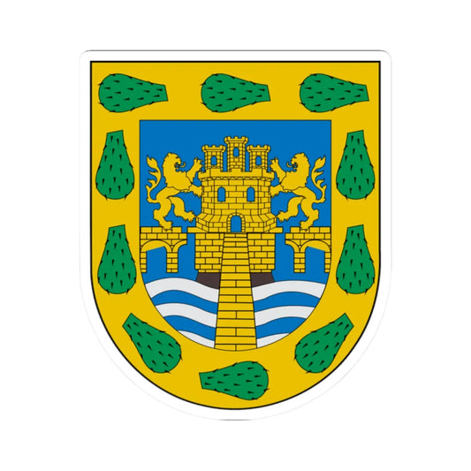 ESCUDO DE ARMAS DE LA CIUDAD DE MEXICO (Mexico) (Coat of Arms) STICKER Vinyl Kiss-Cut Decal 2 Inch White - The Sticker Space
