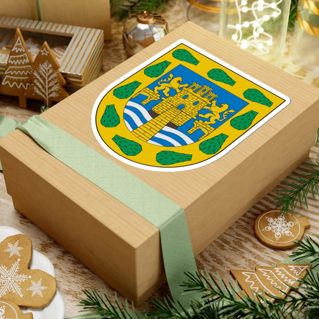 ESCUDO DE ARMAS DE LA CIUDAD DE MEXICO (Mexico) (Coat of Arms) STICKER Vinyl Kiss-Cut Decal - The Sticker Space