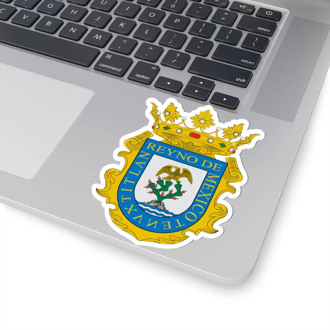 Escudo de Armas del Reino de México (Mexico) (Coat of Arms) STICKER Vinyl Kiss-Cut Decal - The Sticker Space