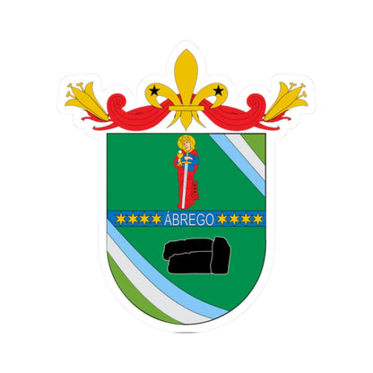 Escudo de Ábrego Norte de Santander (Colombia) (Coat of Arms) STICKER Vinyl Kiss-Cut Decal 2 Inch White - The Sticker Space
