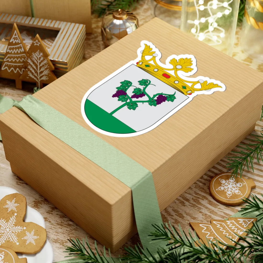 Escudo de Ágreda (Spain) (Coat of Arms) STICKER Vinyl Kiss-Cut Decal - The Sticker Space