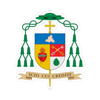 Escudo de Jesús Rico García (Spain) (Coat of Arms) STICKER Vinyl Kiss-Cut Decal 3 Inch White - The Sticker Space