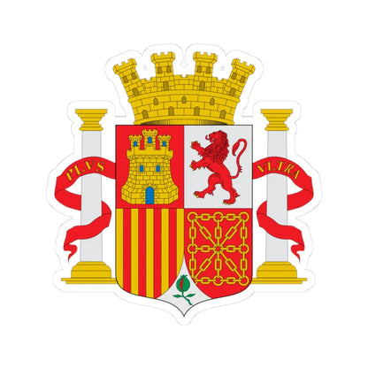 Escudo de la Segunda República Española (Spain) (Coat of Arms) STICKER Vinyl Kiss-Cut Decal