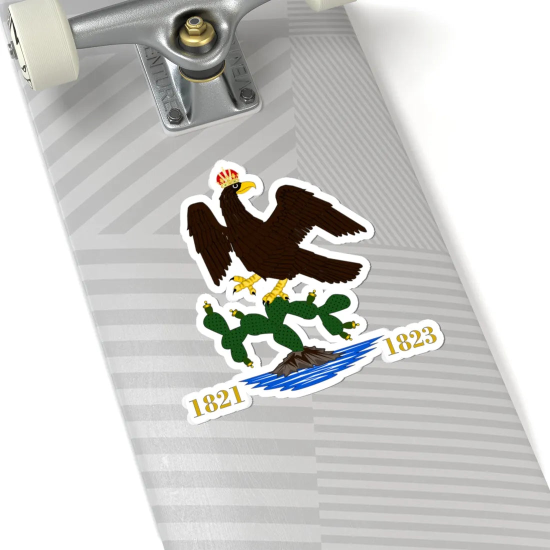 Escudo de México 1821-1824 (Mexico) (Coat of Arms) STICKER Vinyl Kiss-Cut Decal - The Sticker Space