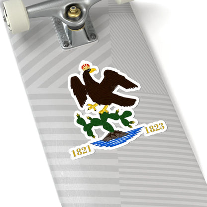 Escudo de México 1821-1824 (Mexico) (Coat of Arms) STICKER Vinyl Kiss-Cut Decal - The Sticker Space