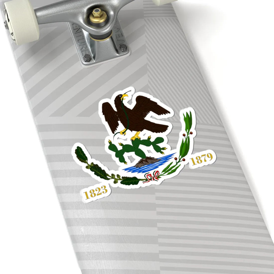 Escudo de México 1824-1879 (Mexico) (Coat of Arms) STICKER Vinyl Kiss-Cut Decal - The Sticker Space