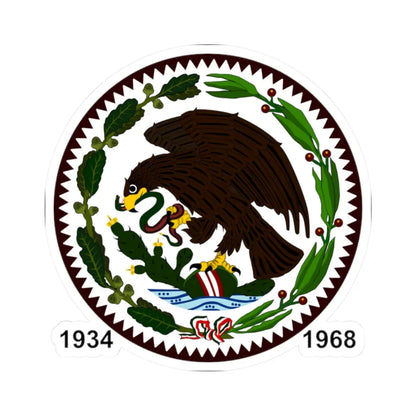 Escudo de México 1934-1968 (Mexico) (Coat of Arms) STICKER Vinyl Kiss-Cut Decal - The Sticker Space